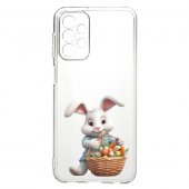 Husa 1.5 mm Clear Printed TPU Motorola G14 4G Easter Bunny