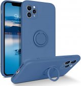 Husa Ring Silicone Case Huawei Nova 10 Navy Blue 